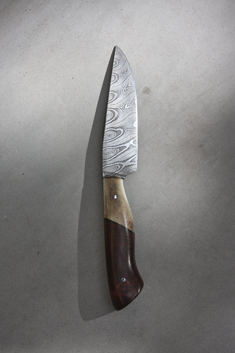 Mesquite Twist Damascus Fighter