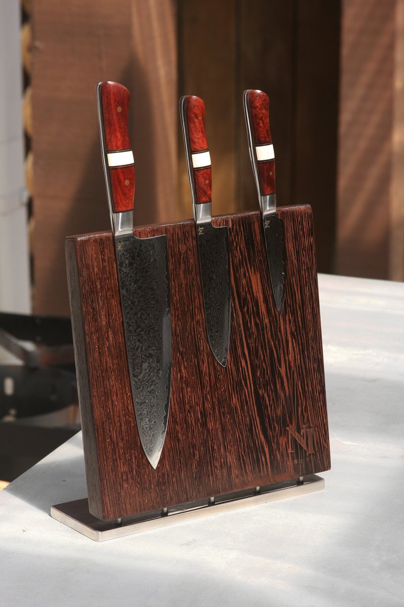 Viet Rosewood & Warthog Tusk Chef Set